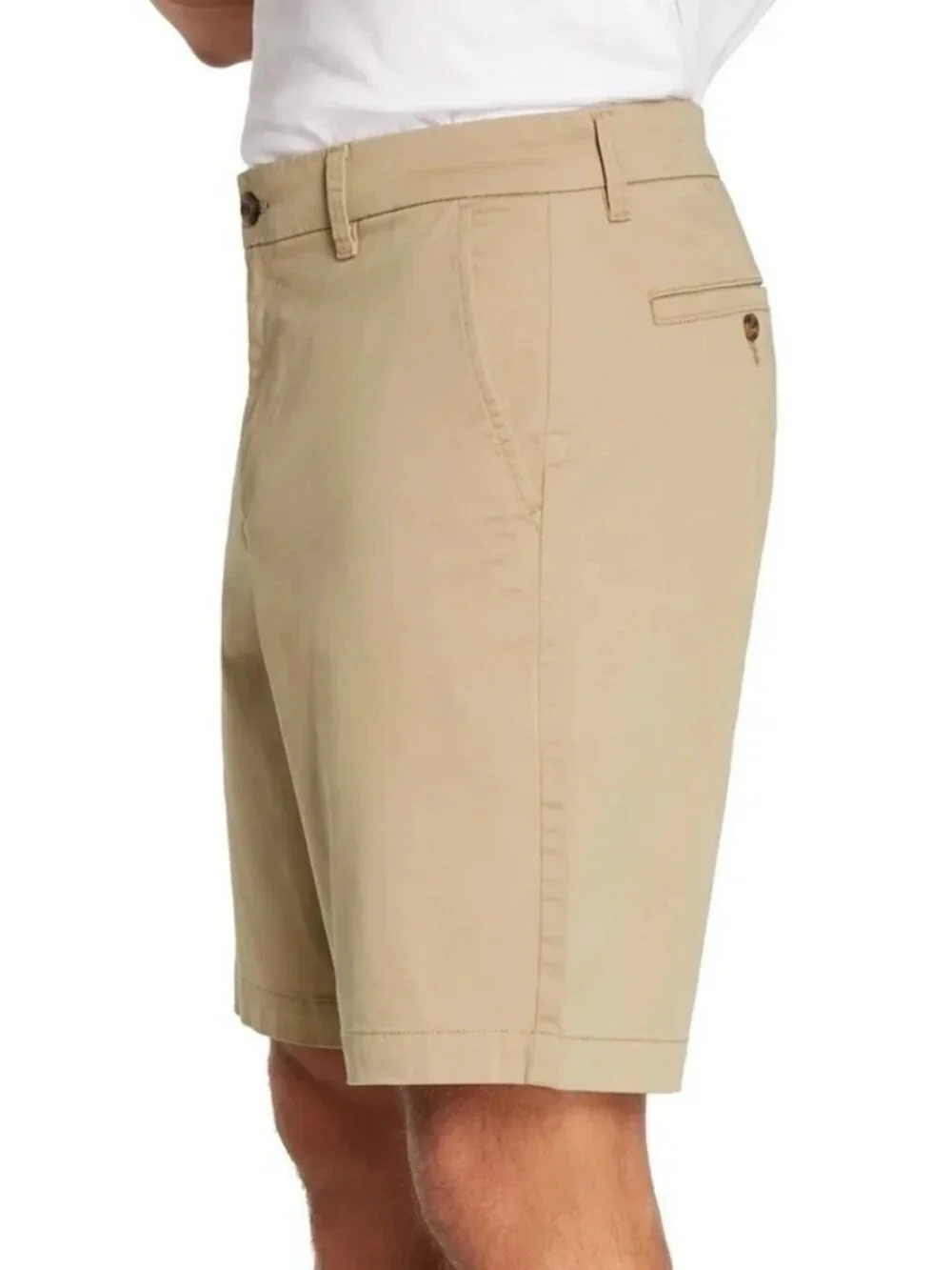 NWT Banana Republic Men's 38 Stretch Chino Shorts Khaki 9